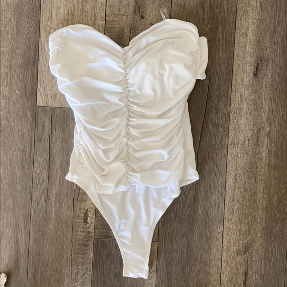 Camila Ruched Bodysuit fashion nova
